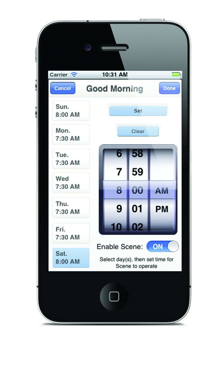 The Platinum iPhone App lets you control your window shades with your phone!