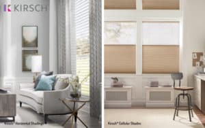 Save 10%* on Kirsch® Cellular Shades and Horizontal Savings during the Winter Sales Event.